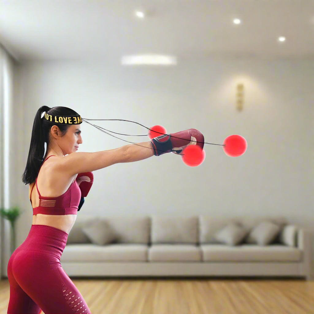 Head-mounted Punching Ball for Home Fitness