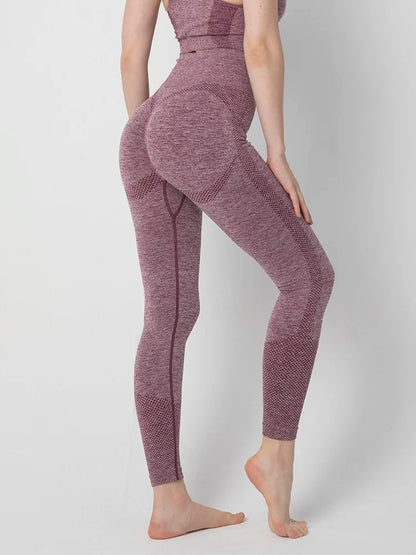 Seamless High Waist Butt Lifting Leggings for Women's Gym Fitness