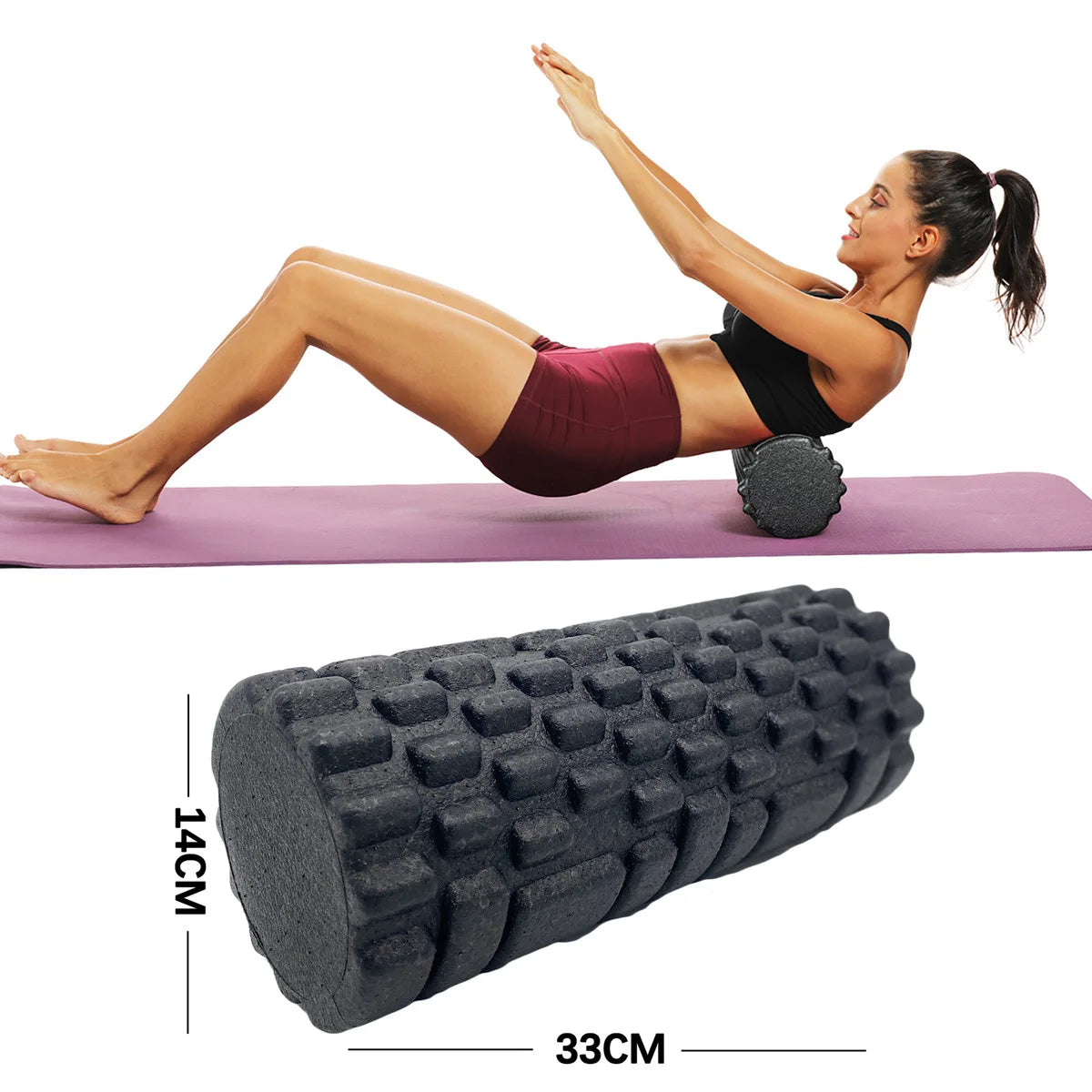 Fitness Foam Roller for Yoga and Muscle Massage