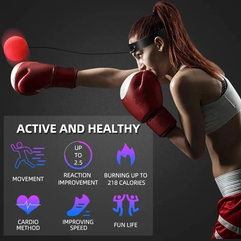 Head-mounted Punching Ball for Home Fitness