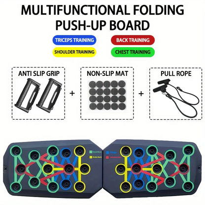 Portable Push-up Board Set for Chest, Abdomen, Arms, and Back Training