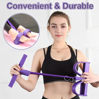 Four-Tube Pedal Tensioner for Home Fitness